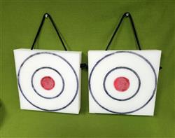 KNIFE THROWING TARGET - Set of Two - POLYETHYLENE - 10" x 10" x 2" Only $64.99 - #938